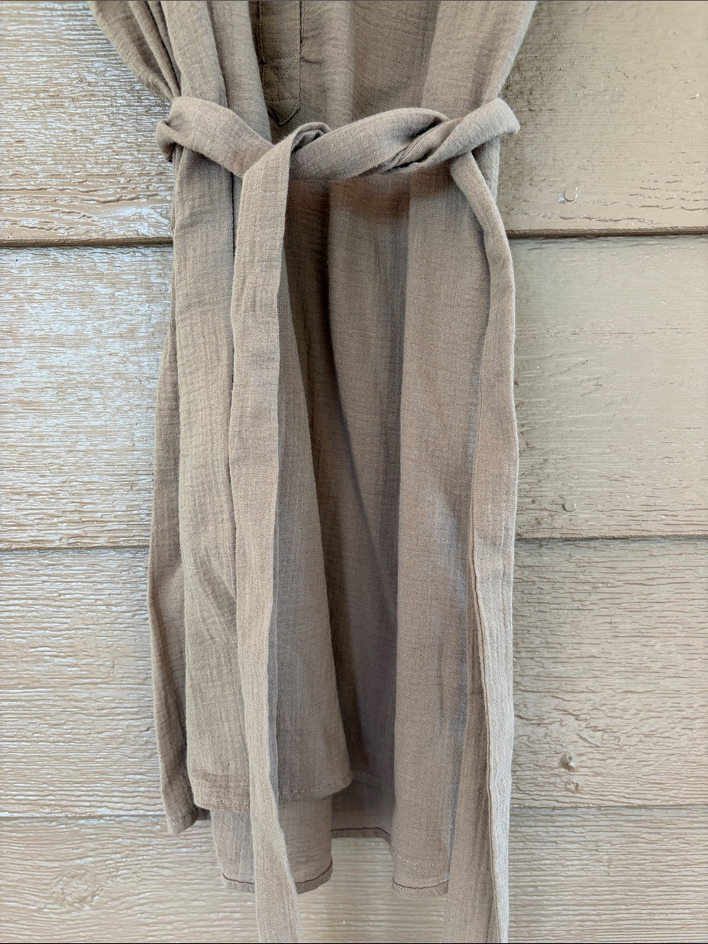 J. Crew NWT 100% Cotton Button-Front Shirt Dress in Camel Brown -Sz M - Picture 5 of 8